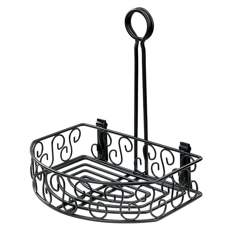 Winco 6" Flat-Back Wire Condiment Caddy