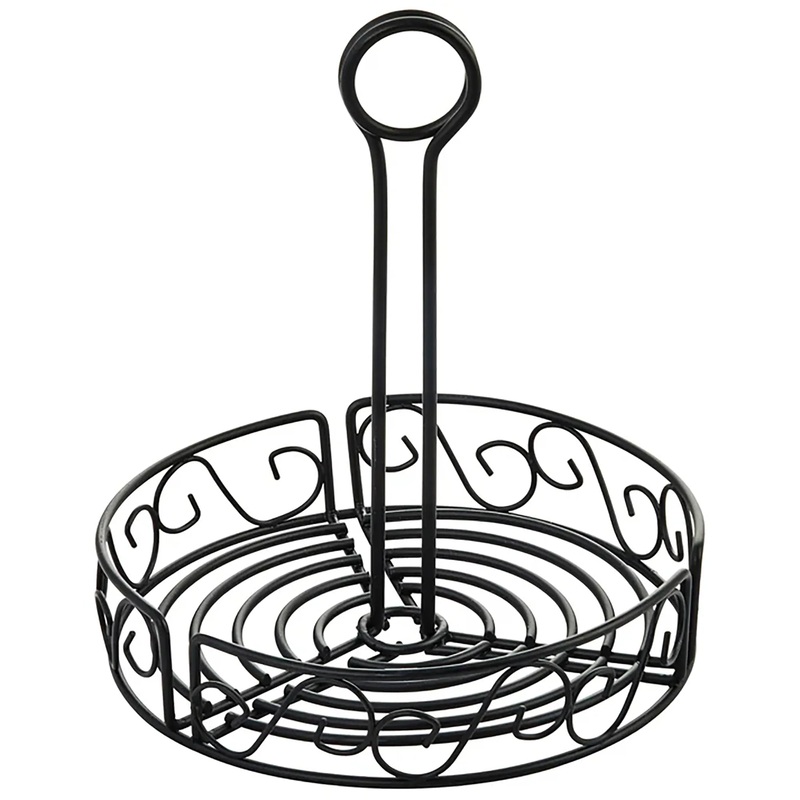 Winco 7-1/2" Round Wire Condiment Caddy