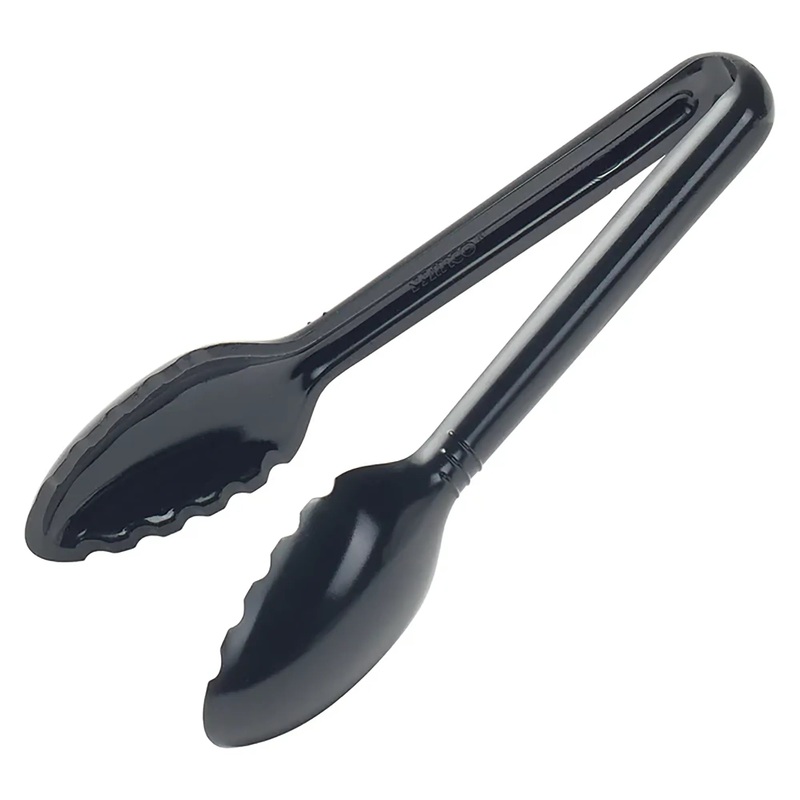 Winco Curv Black Serving Tongs - Various Sizes