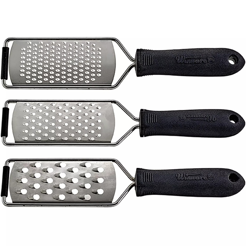 Winco Grater With Soft Grip Handle - Various Sizes