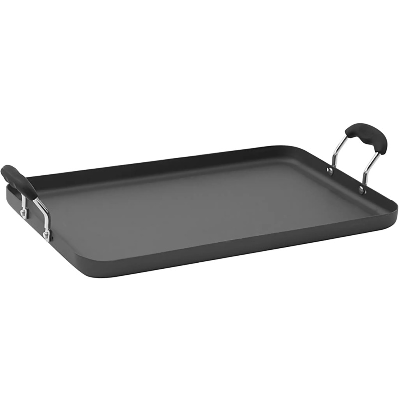 Winco HAG-2012 Hard Anodized Aluminum Griddle Plate - 19-5/8"L x 12-1/4"W Surface
