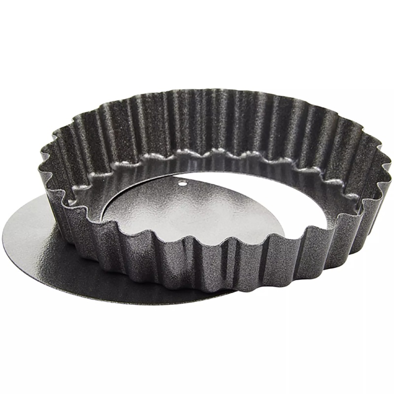 Winco Non-Stick Aluminized Carbon Steel Quiche Pan - Various Sizes