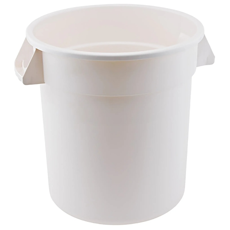 Winco Polyethylene White Storage Container - 32 Gal