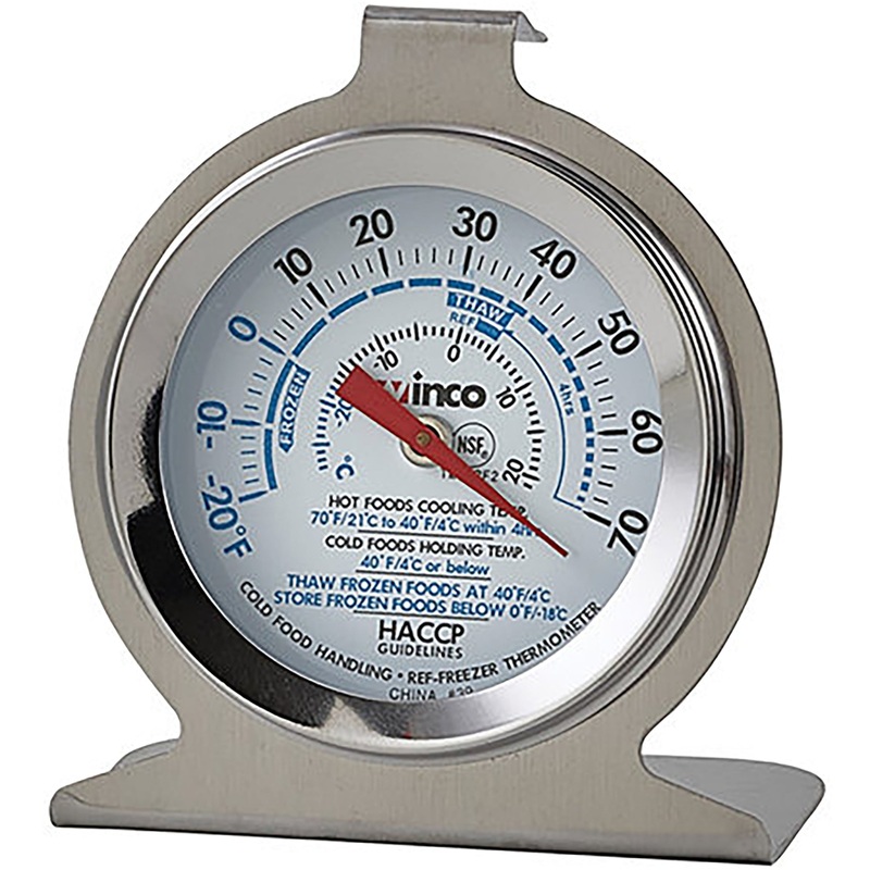 Winco Refrigerator/Freezer Thermometer - Various Sizes