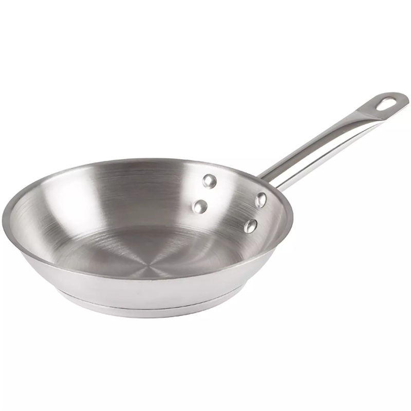 Winco SSFP Series Stainless Steel Fry Pan - Various Sizes