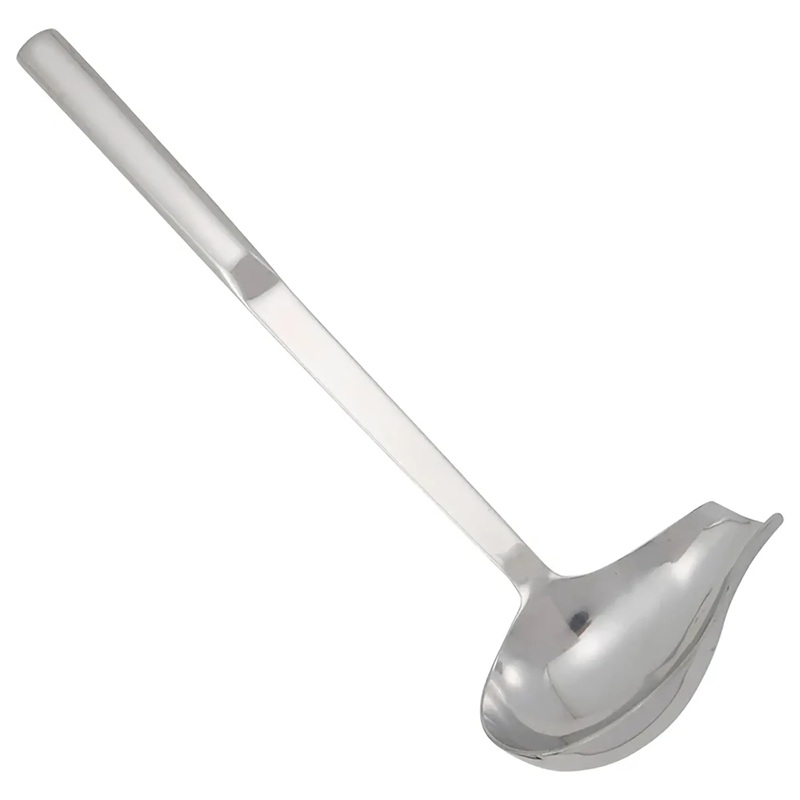 Winco Stainless Steel 2 Oz Spout Ladle with Hollow Handle