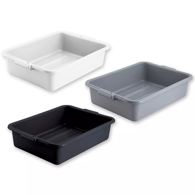 Winco 5" Polypropylene Dish Bin - Various Colours