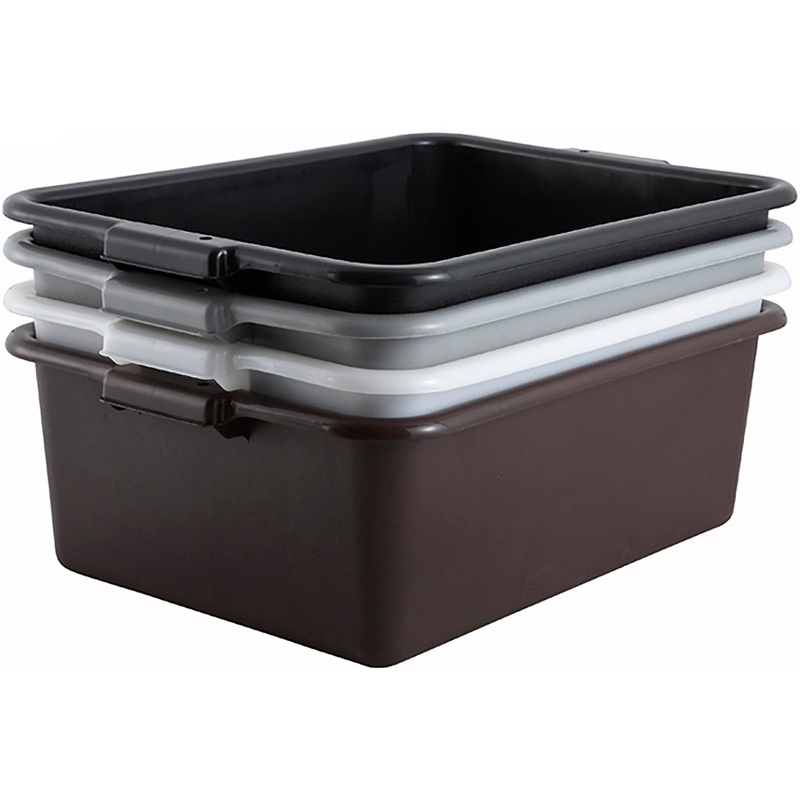 Winco 7" Polypropylene Dish Bin - Various Colours