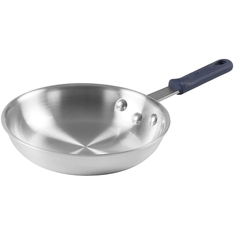 Winco AFP Series Natural Finish Aluminum Frying Pans - Various Sizes