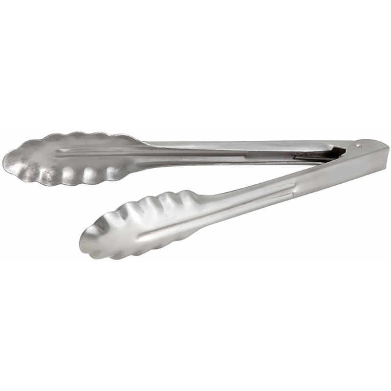 Winco Heavy Stainless Steel Utility Tongs - Various Sizes