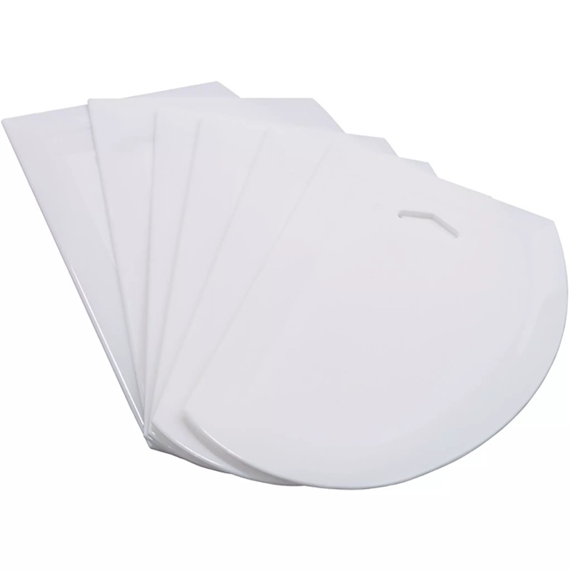 Winco Large Plastic Dough Scrapers (Pack of 6)