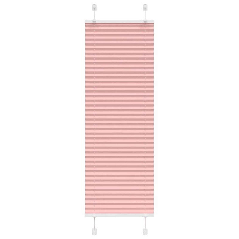 Store pliss rose 40x100 cm largeur du tissu 39,4 cm polyester