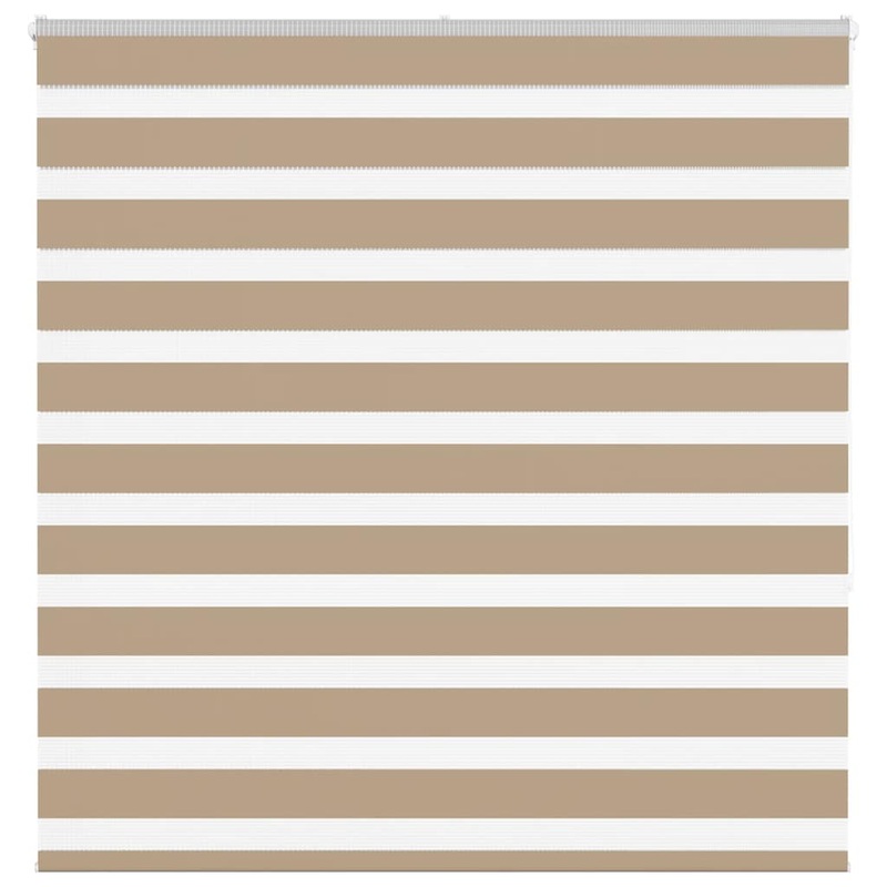 Store zbre marron sable largeur du tissu 140,9cm polyester