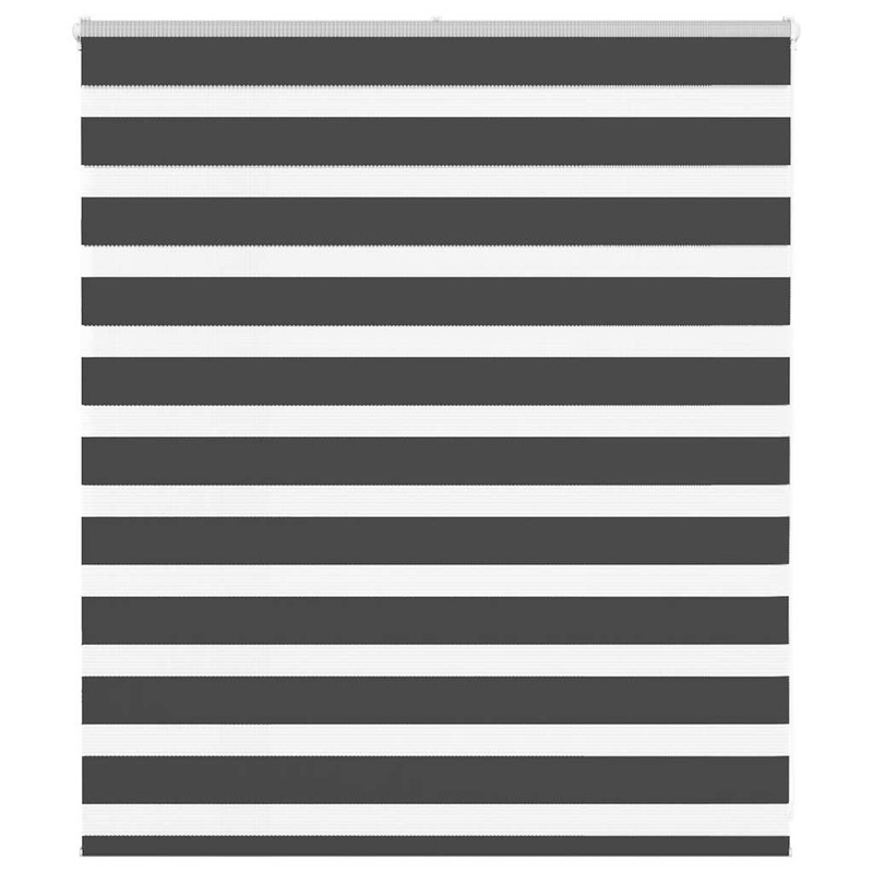 Store zbre noir 120x100 cm largeur du tissu 115,9 cm polyester