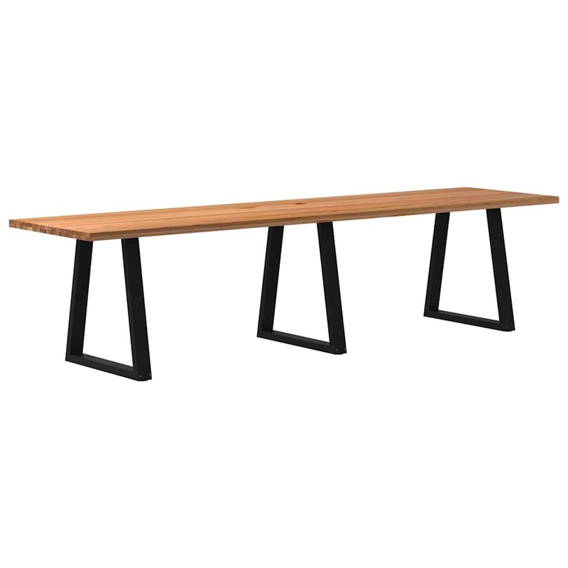Table  manger marron clair 320x80x74 cm rectangulaire